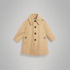 Burberry Burberry Detachable Hood Showerproof Cotton Swing Coat, Size: 10y, Yellow