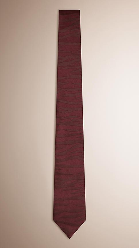 Burberry Modern Cut Animal Pattern Silk Tie