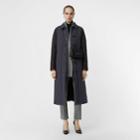 Burberry Burberry Reversible Contrast Sleeve Quilted Cotton Car Coat, Size: 00, Blue