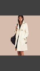 Burberry Oversize Detail Silk Trench Coat
