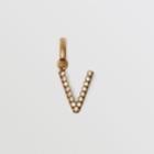 Burberry Burberry Crystal 'v' Alphabet Charm, Yellow