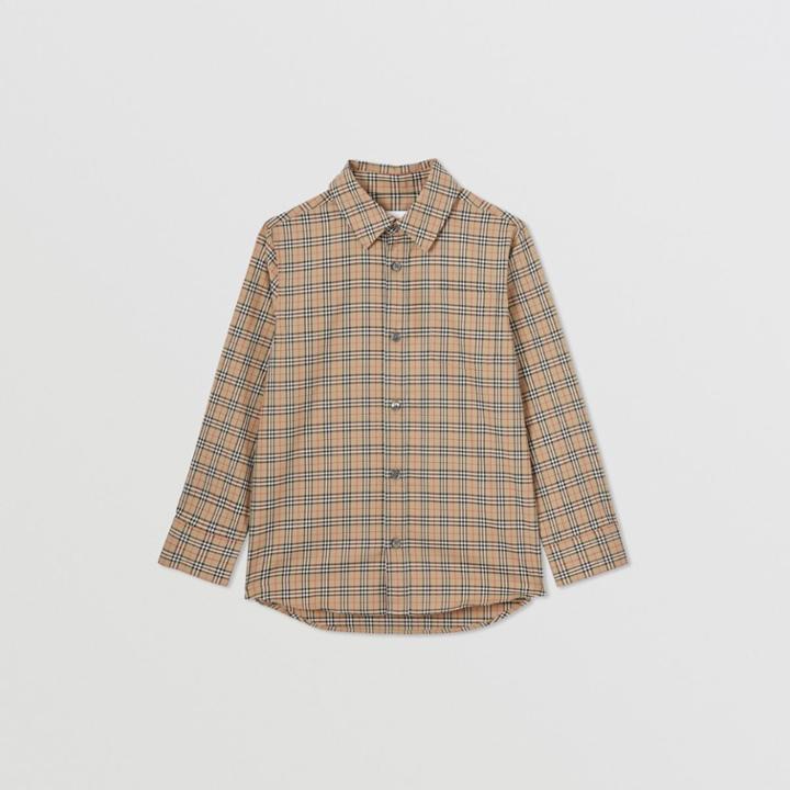 Burberry Burberry Childrens Check Stretch Cotton Shirt, Size: 14y