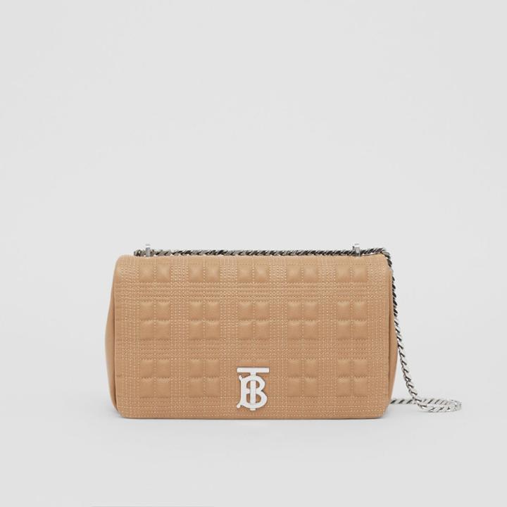 Burberry Burberry Medium Quilted Grainy Leather Lola Bag, Brown