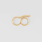 Burberry Burberry Gold-plated Keyhole Double Ring