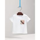 Burberry Burberry Check Pocket Cotton T-shirt, Size: 18m, White