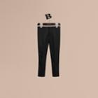 Burberry Burberry Tailored Wool Tuxedo Trousers, Size: 10y, Black