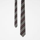 Burberry Burberry Classic Cut Striped Silk Jacquard Tie, Black