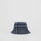 Burberry Burberry Check Wool Cashmere Bucket Hat, Size: Xl