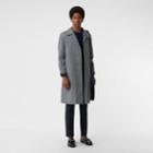 Burberry Burberry Archive Logo-lined Tropical Gabardine Car Coat, Size: 38, Blue