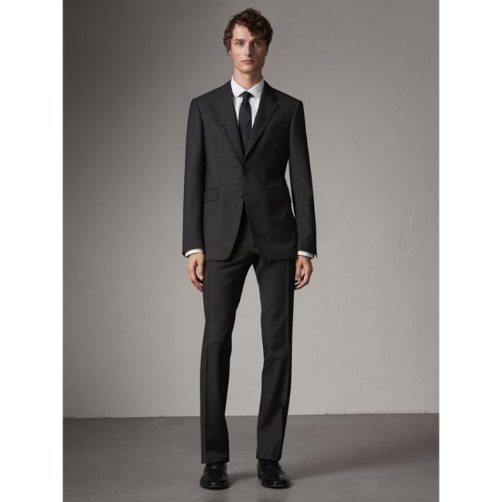 Burberry Burberry Modern Fit Travel Tailoring Virgin Wool Suit, Size: 60r, Grey