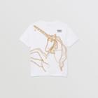 Burberry Burberry Childrens Chain Print Cotton T-shirt, Size: 14y, White