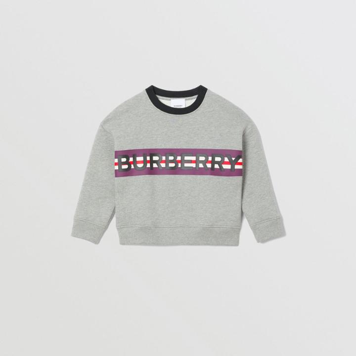Burberry Burberry Childrens Logo Print Jersey Sweatshirt, Size: 14y, Grey