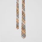 Burberry Burberry Classic Cut Vintage Check Silk Twill Tie, Beige