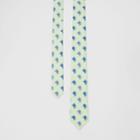 Burberry Burberry Slim Cut Equestrian Knight Print Silk Tie, Green