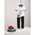 Burberry Burberry London Icons Print Cotton T-shirt, Size: 6y, White