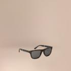 Burberry Burberry Folding Rectangular Frame Polarised Sunglasses, Grey