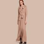 Burberry Burberry Silk Trench Dress, Size: 02, White