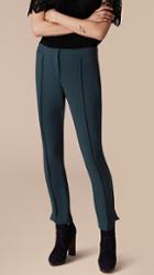 Burberry Prorsum Wool Silk Straight Leg Trousers