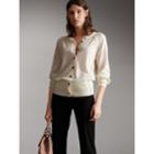 Burberry Burberry Open-knit Detail Cashmere Cardigan, Size: Xs, White