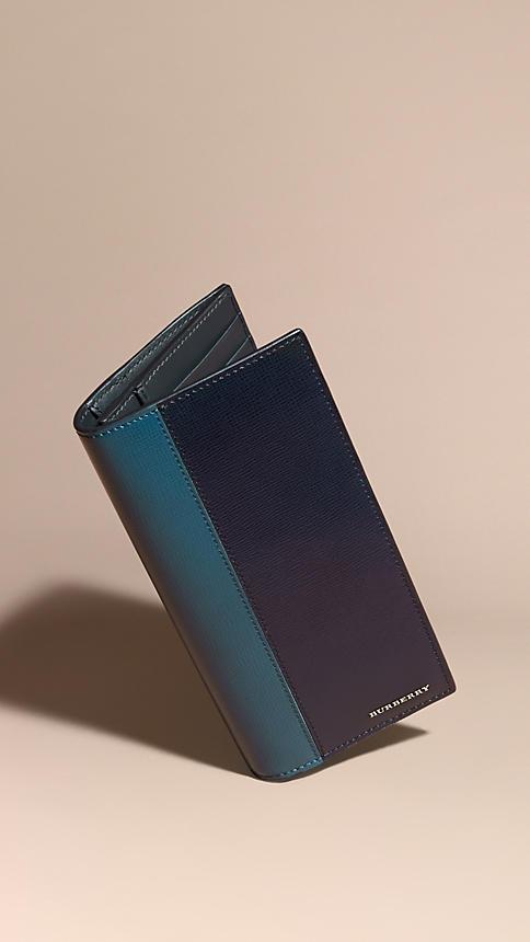 Burberry Panelled London Leather Continental Wallet