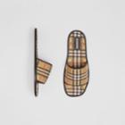 Burberry Burberry Check Quilted Lambskin Slides, Size: 35