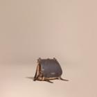 Burberry Burberry The Baby Bridle Bag In Leather And Haymarket Check, Brown