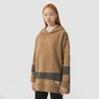 Burberry Burberry Contrast Stripe Wool Cashmere Oversized Hoodie