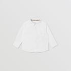 Burberry Burberry Childrens Monogram Motif Stretch Cotton Poplin Shirt, Size: 2y
