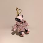 Burberry Burberry Thomas Bear Charm With Tropical Gabardine Trench Coat, Purple