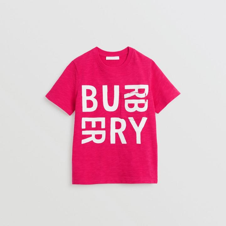 Burberry Burberry Childrens Logo Print Cotton T-shirt, Size: 14y