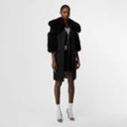 Burberry Burberry Goat Hair Trim Cotton Gabardine Coat, Size: 00