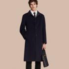Burberry Burberry Double-faced Wool Car Coat, Size: 48, Blue