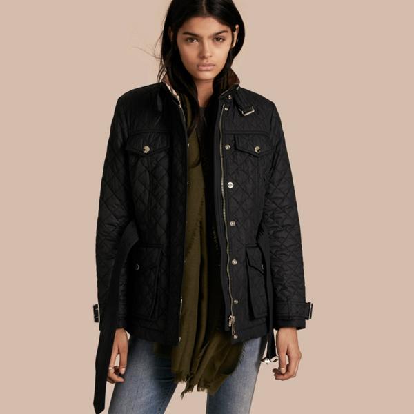 Burberry Buckle Detail Technical Field Jacket