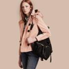 Burberry Burberry Showerproof Taffeta Trench Jacket With Detachable Hood, Size: 08, Pink