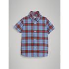 Burberry Burberry Short-sleeve Check Cotton Shirt, Size: 8y