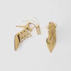 Burberry Burberry Cut-out Velvet Laced Point-toe Pumps, Size: 36