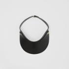 Burberry Burberry Studded Leather Visor, Size: Os, Black