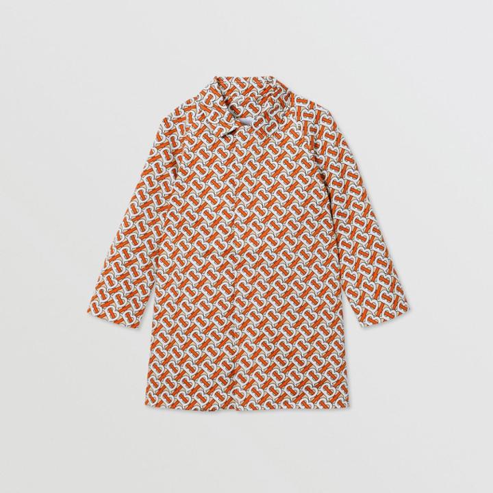 Burberry Burberry Childrens Monogram Print Cotton Car Coat, Size: 10y, Red