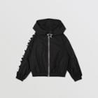Burberry Burberry Childrens Star Detail Logo Print Lightweight Hooded Jacket, Size: 12y, Black