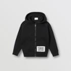 Burberry Burberry Childrens Logo Detail Jersey Hooded Top, Size: 14y, Black