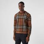 Burberry Burberry Check Wool Jacquard Sweater, Size: M