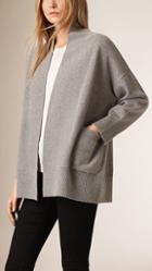 Burberry Cashmere And Cotton Blend Shawl Cardigan