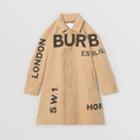 Burberry Burberry Childrens Horseferry Print Cotton Gabardine Car Coat, Size: 8y, Yellow