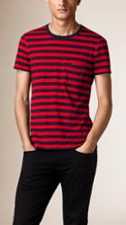Burberry Striped Cotton T-shirt