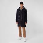 Burberry Burberry Check-lined Technical Wool Duffle Coat, Size: 40