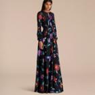 Burberry Floral Fil Coup Silk Gown