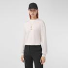 Burberry Burberry Long-sleeve Monogram Motif Silk Cotton Top