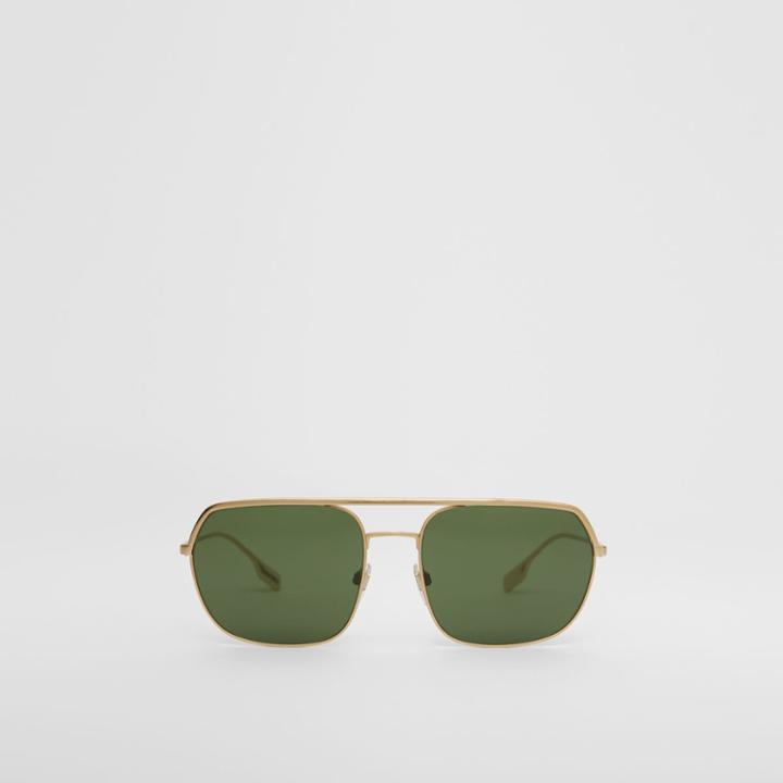 Burberry Burberry Square Pilot Sunglasses, Yellow