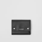 Burberry Burberry Small Leather Folding Wallet, Black