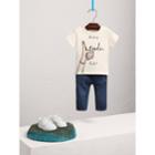 Burberry Burberry London Icons Print Cotton T-shirt, Size: 2y, White